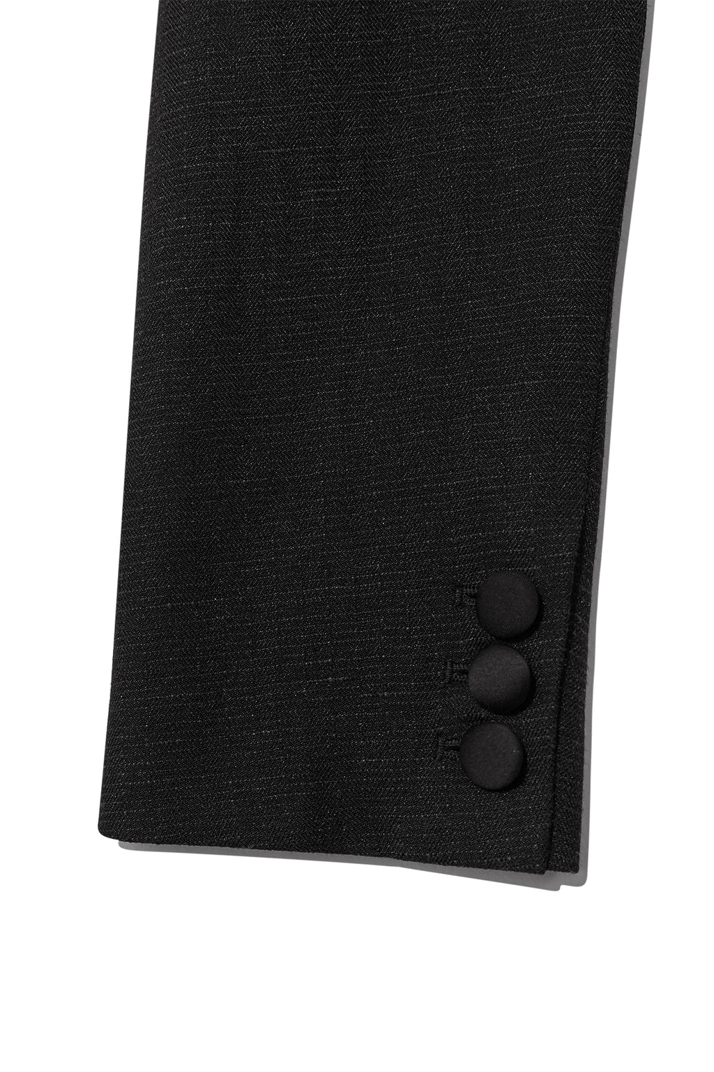 Matin Kim - Stripe Herringbone Pocket Crop Jacket (Black) product image 5 | TRAB K-Fashion Australia