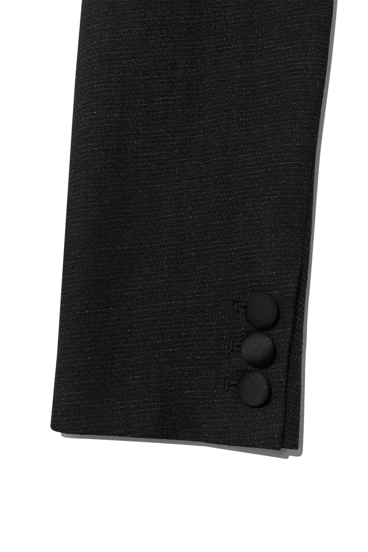 Matin Kim - Stripe Herringbone Pocket Crop Jacket (Black) product image 5 | TRAB K-Fashion Australia