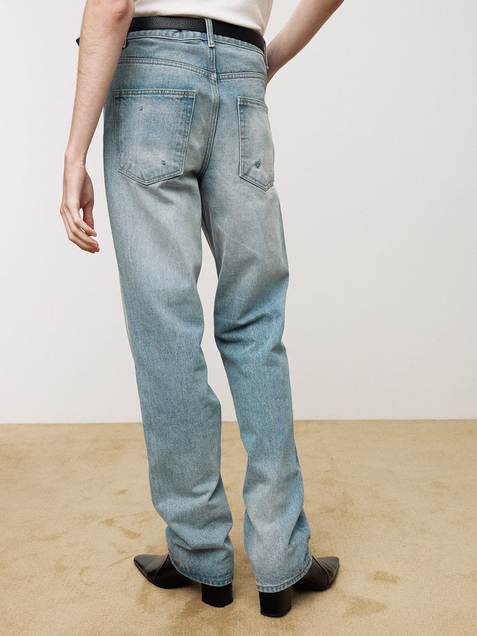 Tonywack - Slim Straight Denim Jeans (Light Blue) product image 5 | TRAB K-Fashion Australia