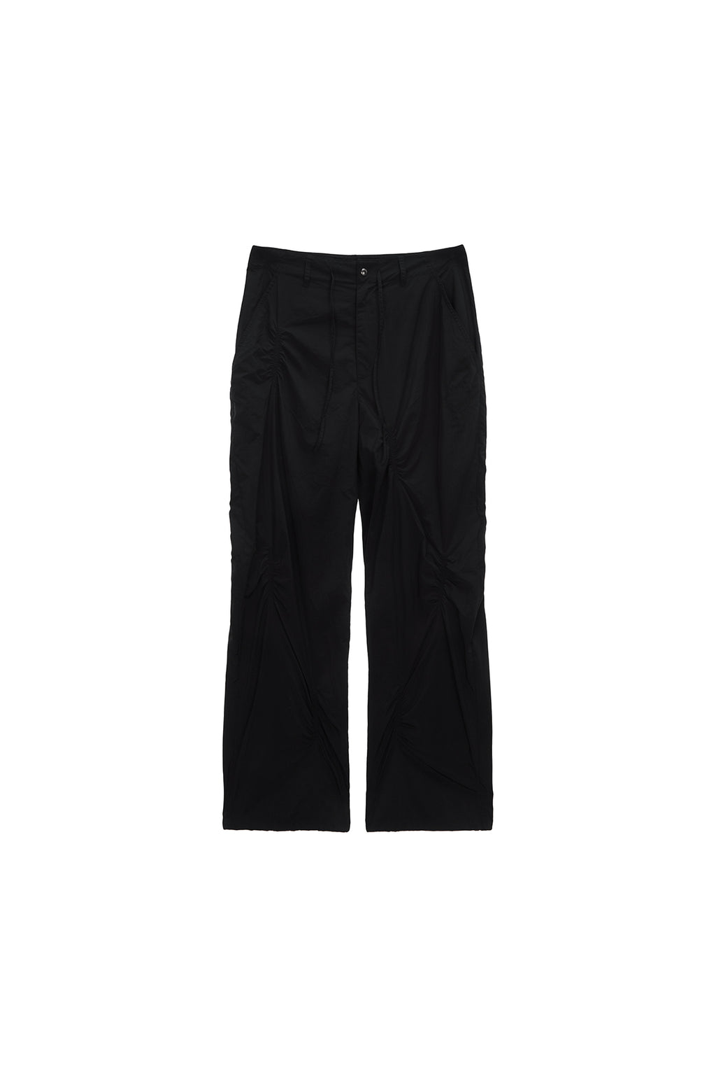 Matin Kim - Shirring Point Nylon Pants (Black) product image 1 | TRAB K-Fashion Australia