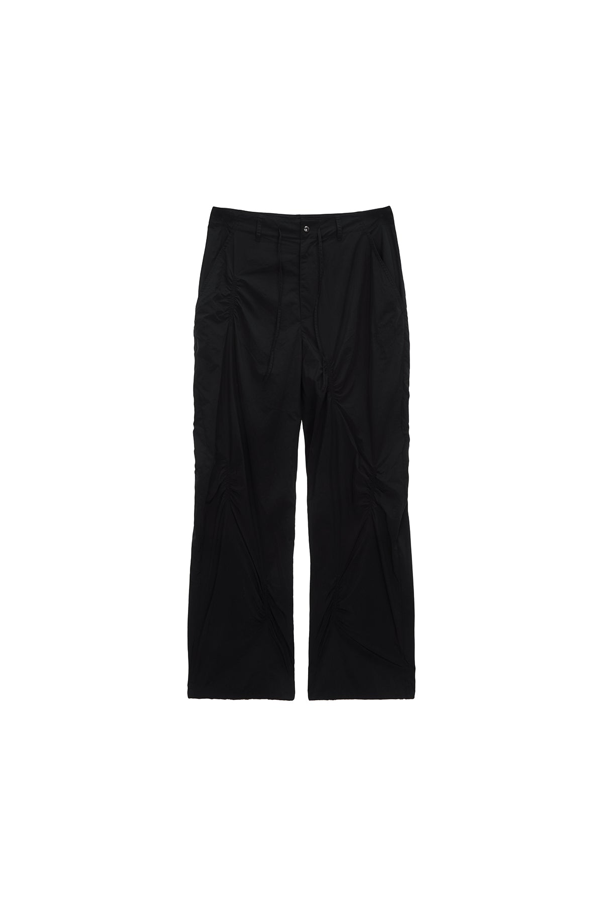 Matin Kim - Shirring Point Nylon Pants (Black) product image 1 | TRAB K-Fashion Australia