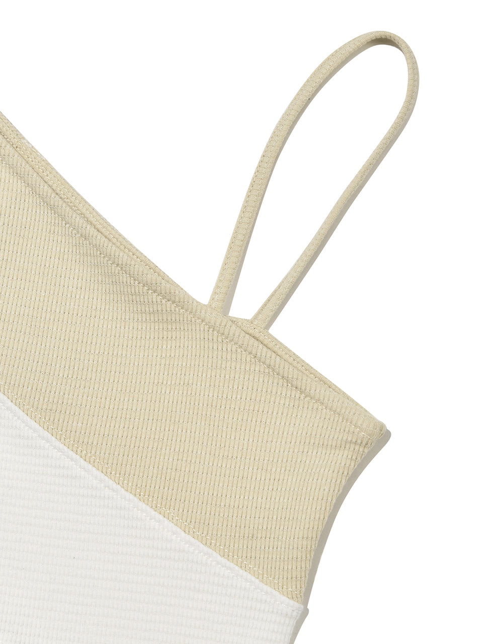 Kijun - Oblique One-Shoulder Top (Beige Off-White) product image 10 | TRAB K-Fashion Australia