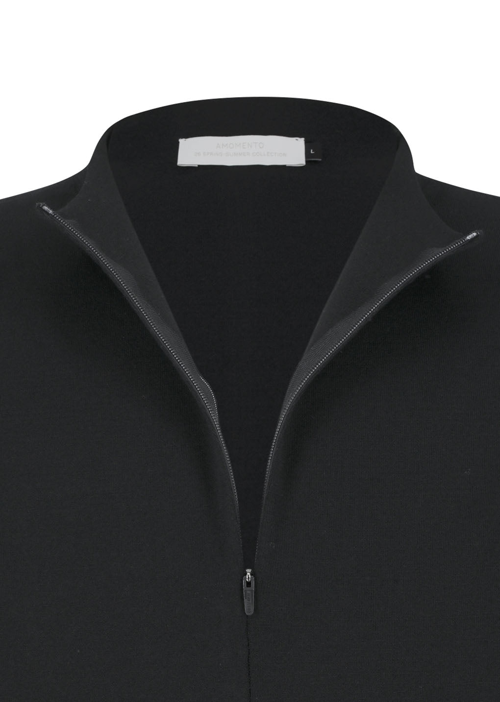 Amomento - Half Zip-up Knit (Black) product image 8 | TRAB K-Fashion Australia
