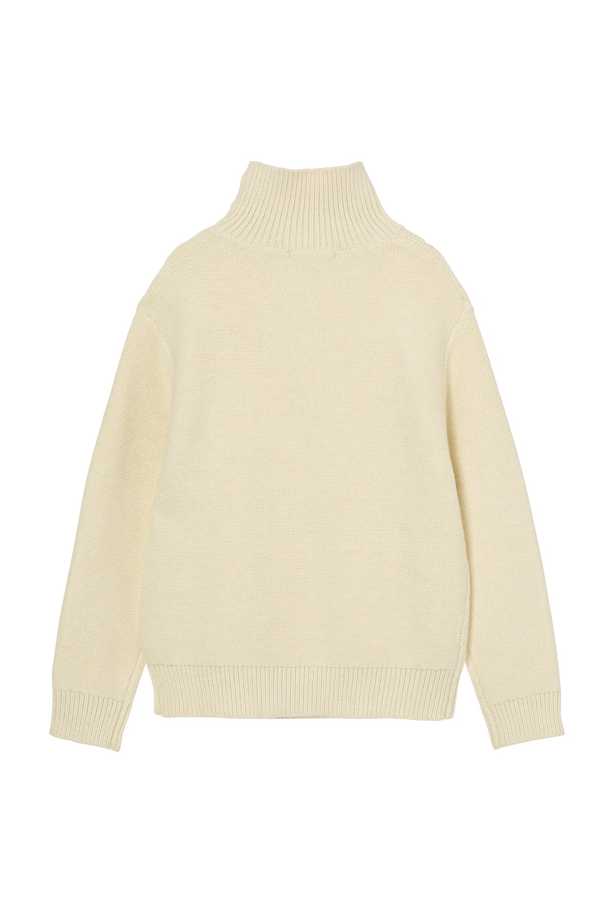 Deinet - Button High-Neck Twist Knit (Ivory) product image 2 | TRAB K-Fashion Australia