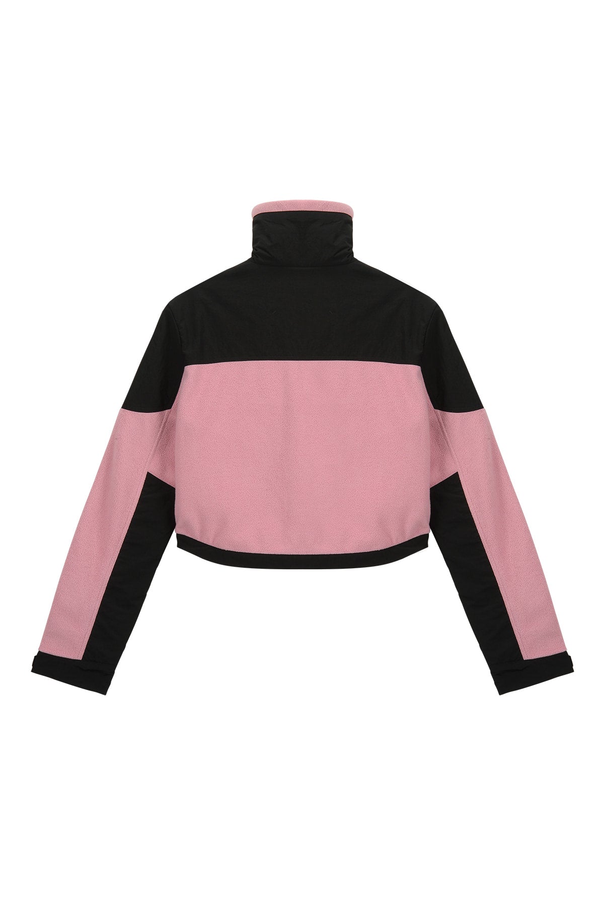 Matin Kim - Fleece Crop Track Jumper (Pink) product image 2 | TRAB K-Fashion Australia
