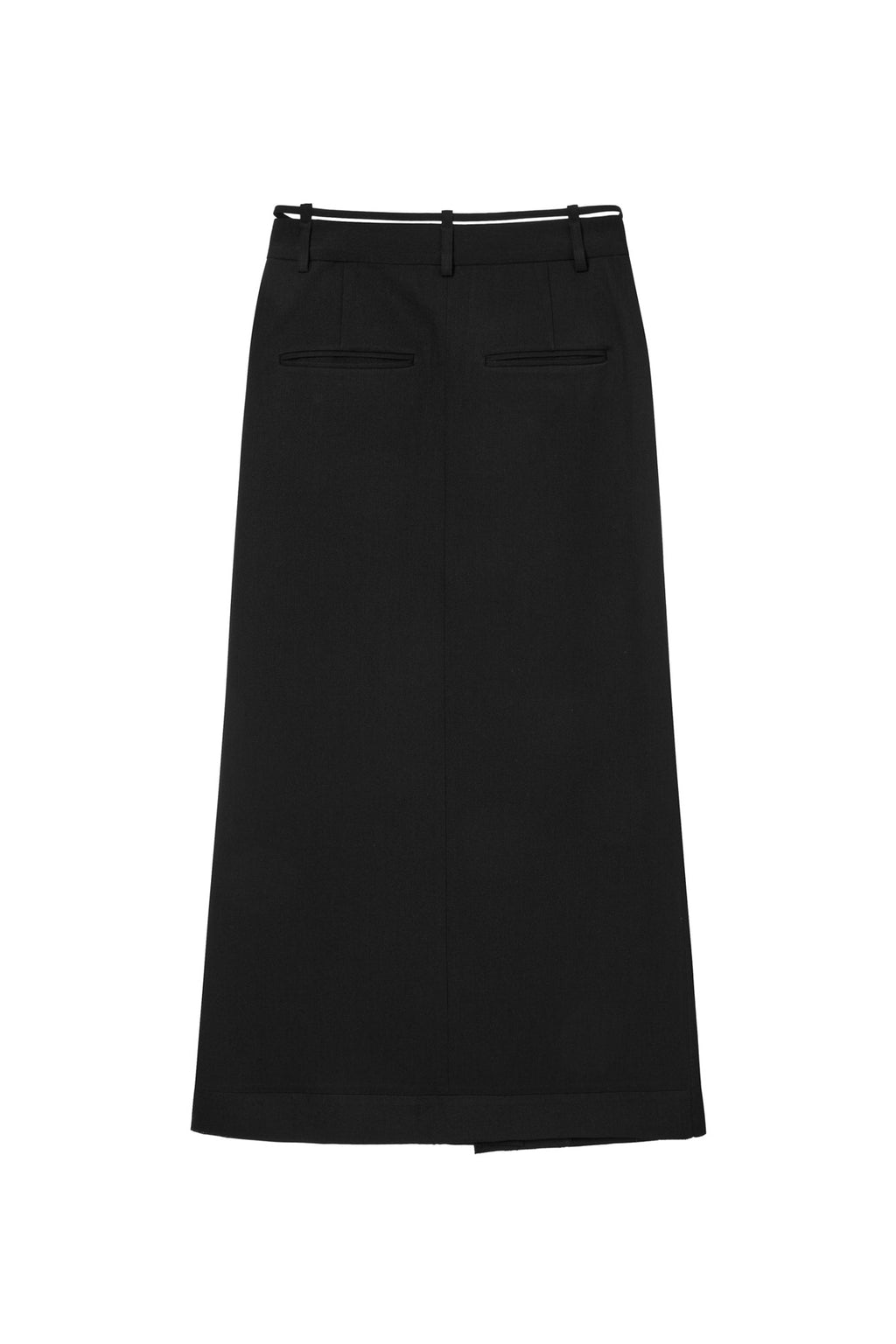 Deinet - Belt Long Raw Skirt (Black) product image 12 | TRAB K-Fashion Australia