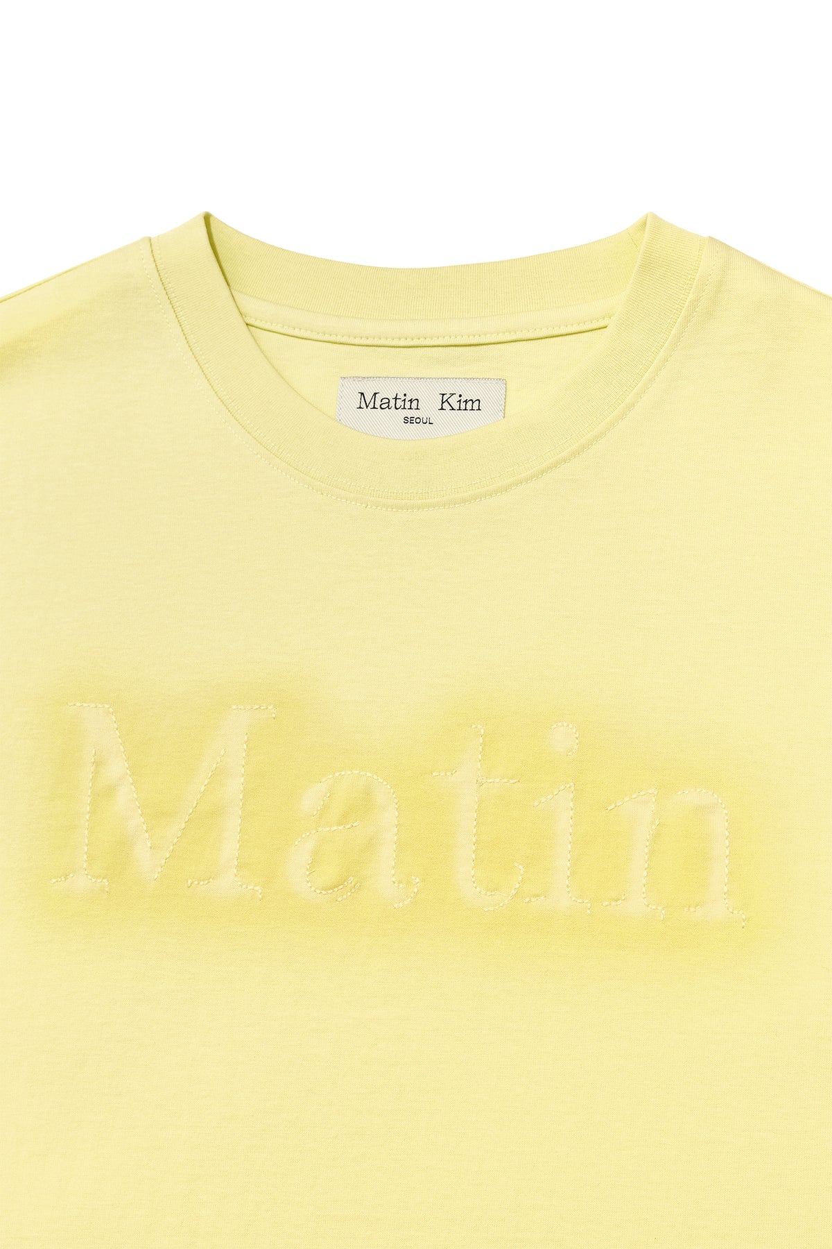 Matin Kim - Matin Shadow Typo Top (Yellow) product image 3 | TRAB K-Fashion Australia
