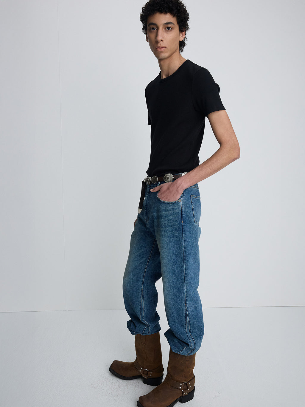 Tonywack - Soft Ribbed Fitted T-Shirt (Black) product image 5 | TRAB K-Fashion Australia