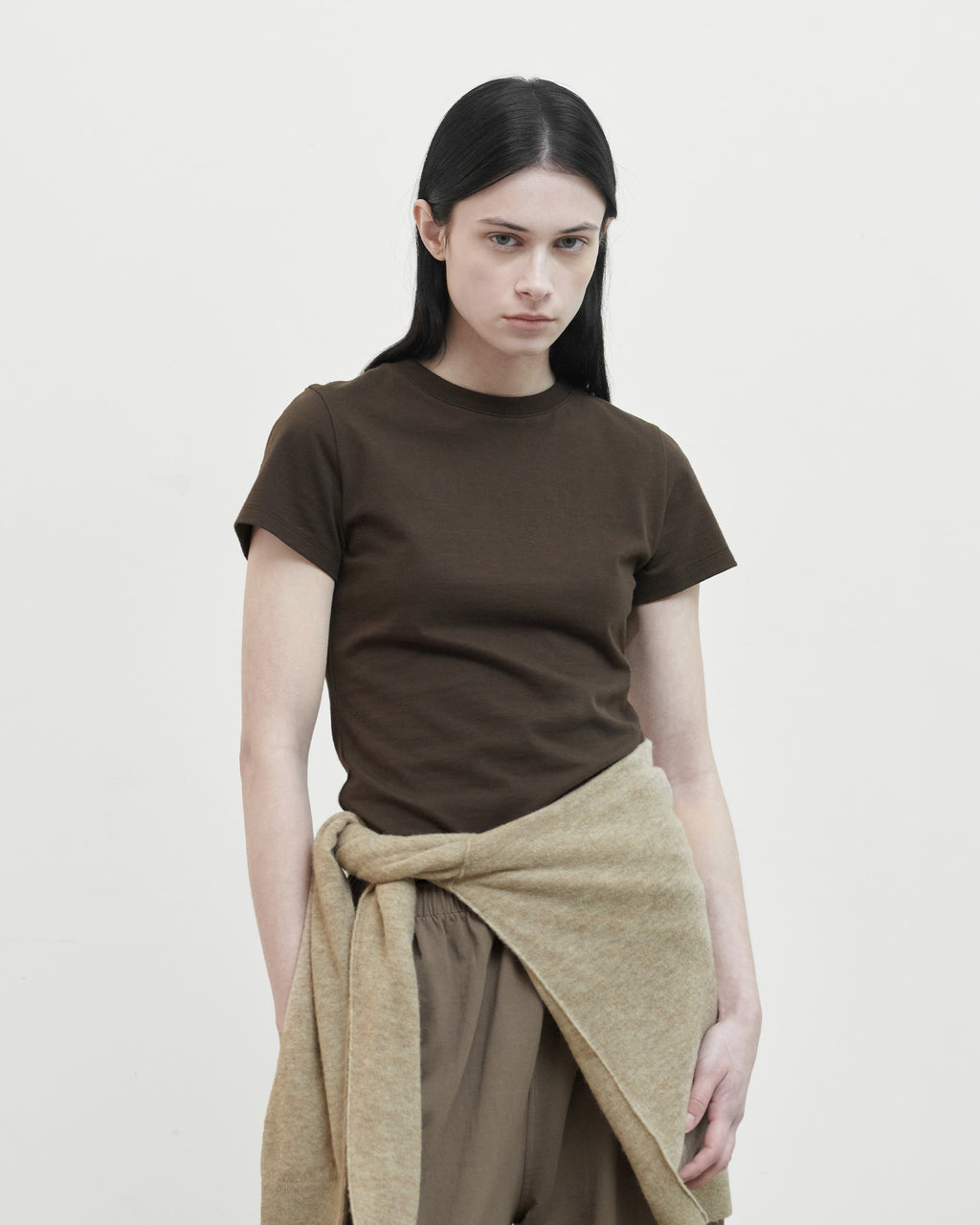 Brownyard - Essential T Shirt (Dark Brown) product image 1 | TRAB K-Fashion Australia