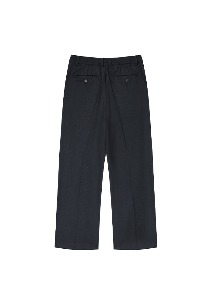 Tonywack - High-Density Wool Drawstring Wide Trousers (Grey) product image 6 | TRAB K-Fashion Australia