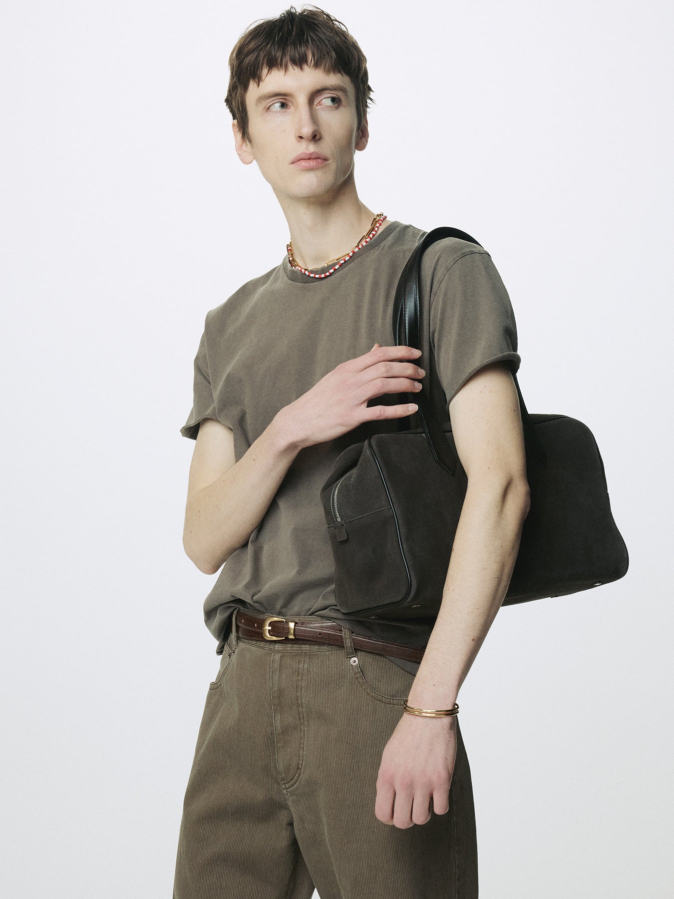 Tonywack - Garment Dyed Raw Edge T-Shirt (Faded Brown) product image 5 | TRAB K-Fashion Australia