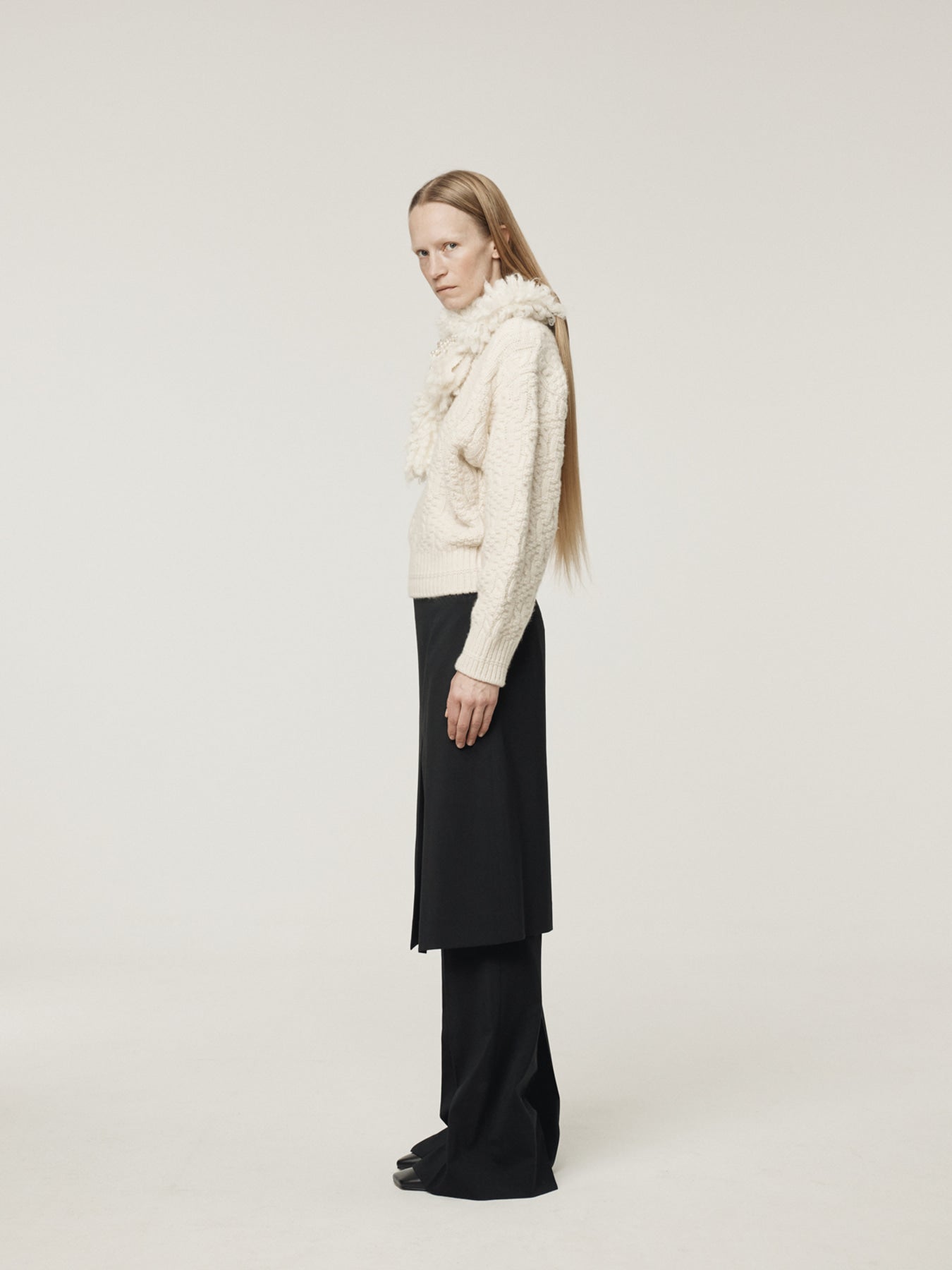 Recto - Rc Layered Skirt Pants (Black) product image 3 | TRAB K-Fashion Australia