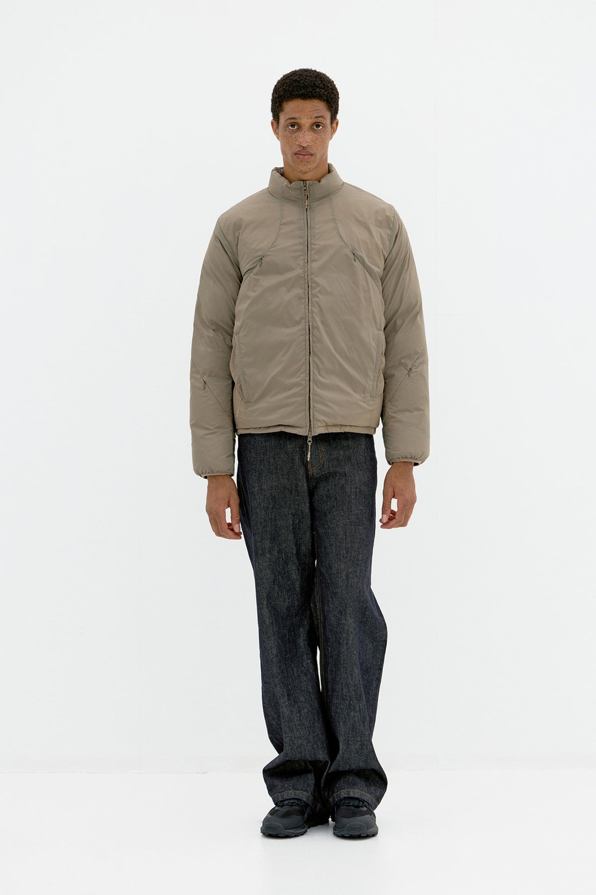 Coor - Multi Zip Light Down Jacket (Mocha Beige) product image 2 | TRAB K-Fashion Australia