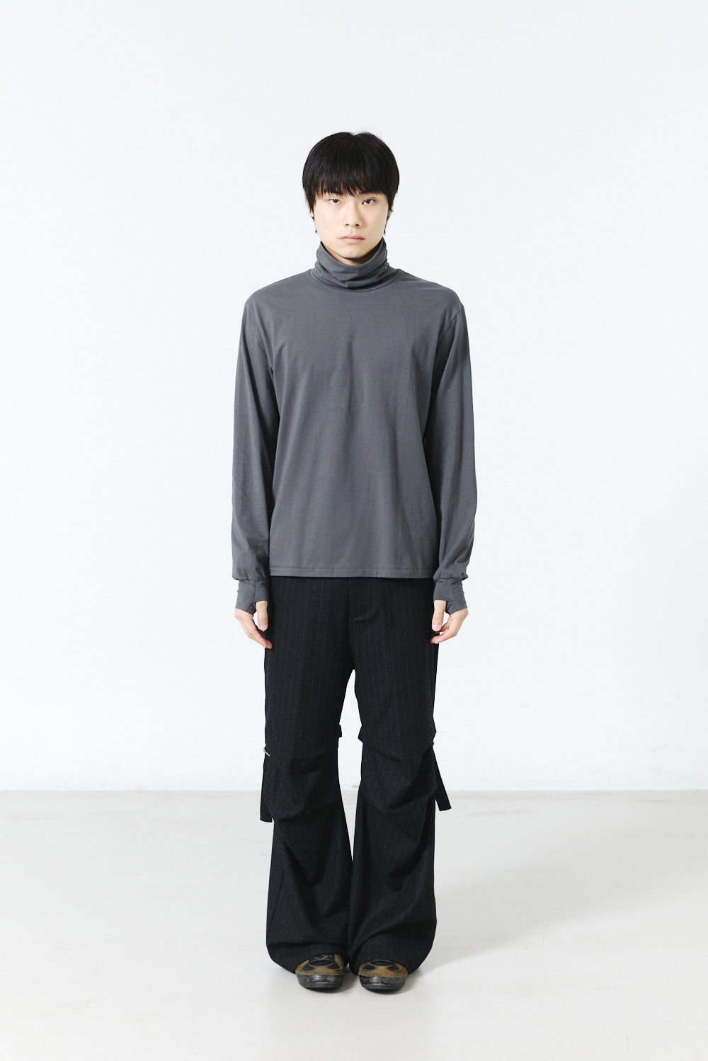 Hatchingroom - Boxer Turtleneck Tee (Charcoal) product image 6 | TRAB K-Fashion Australia