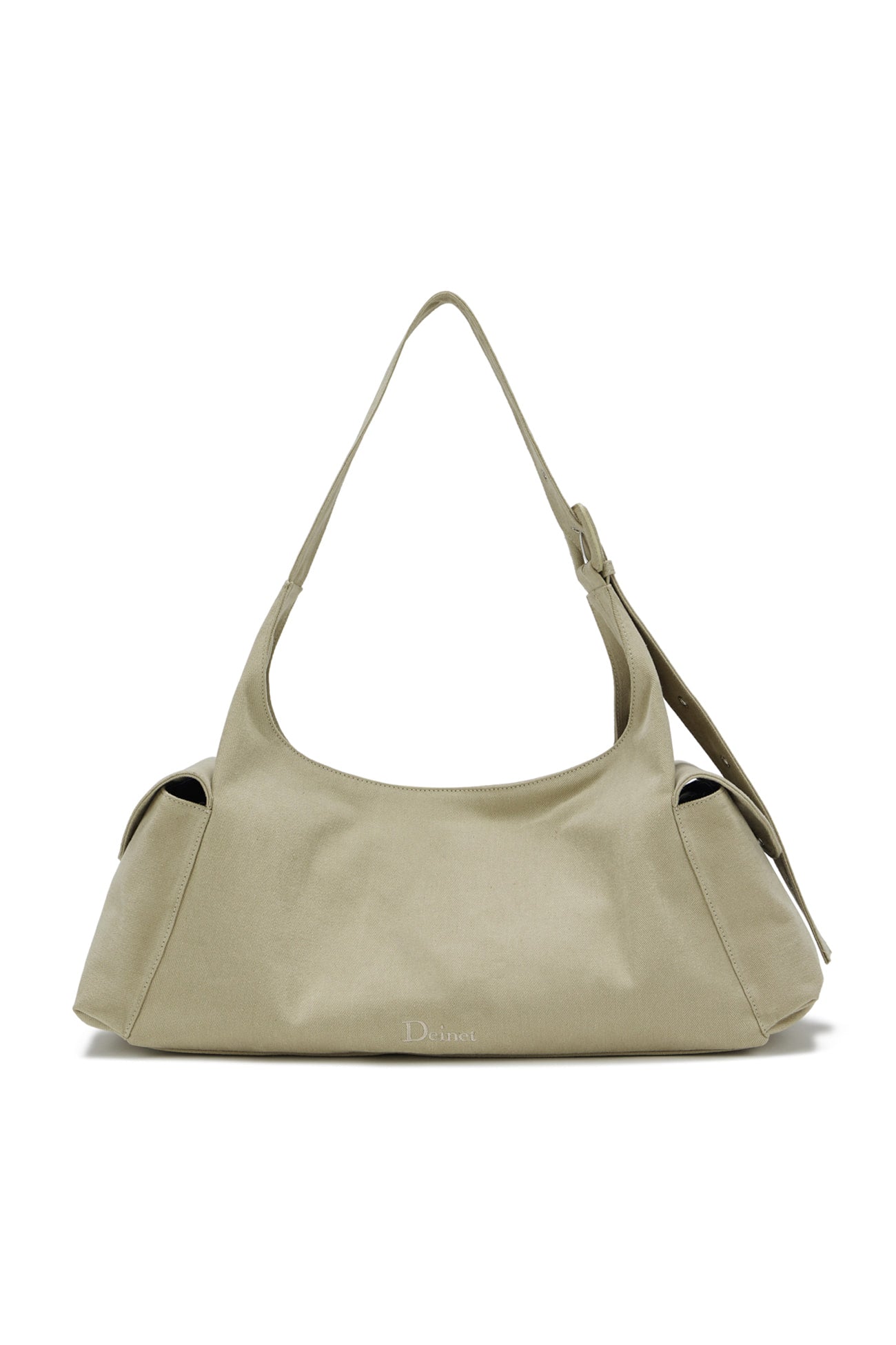 Deinet - Deinet Peach Cotton Buckle Bag (Beige) product image 1 | TRAB K-Fashion Australia
