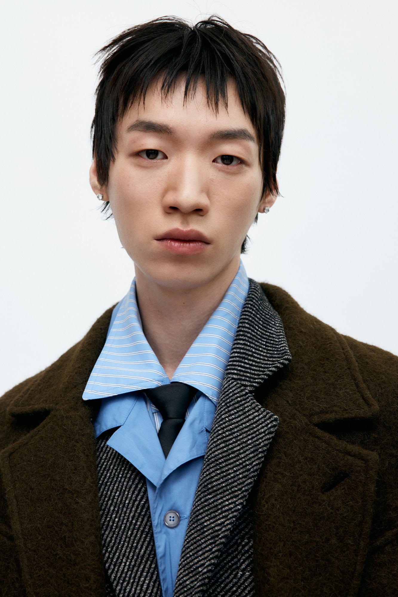 Andersson Bell - Mattia Shaggy Wool Robe Coat (Brown) product image 5 | TRAB K-Fashion Australia