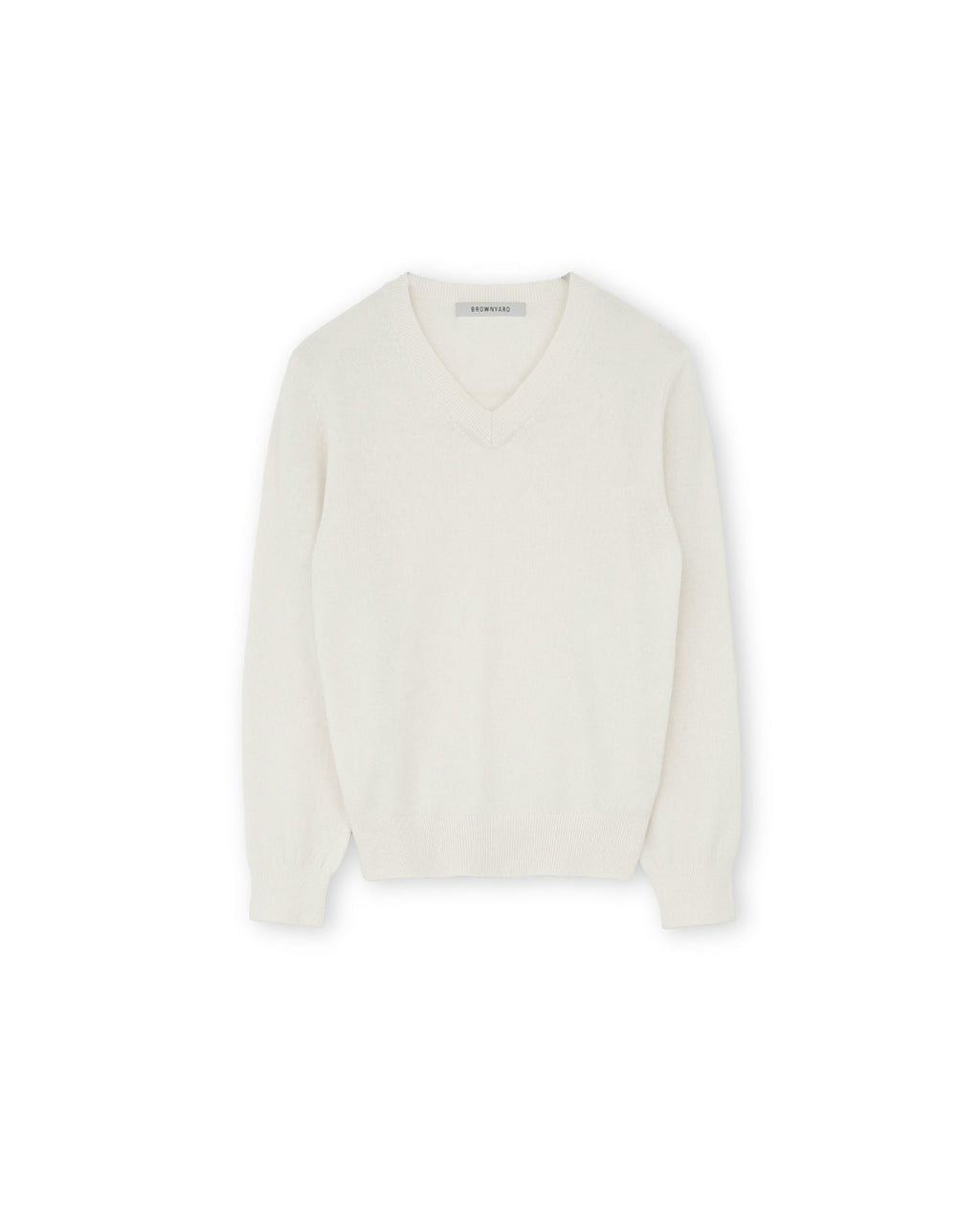 Brownyard - Extra Super Fine V Neck Knit (Ivory) product image 5 | TRAB K-Fashion Australia