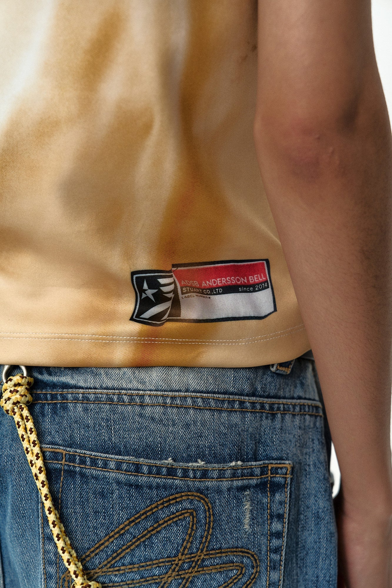 Andersson Bell - Printed Football Zip-Up Top (Gold) product image 7 | TRAB K-Fashion Australia