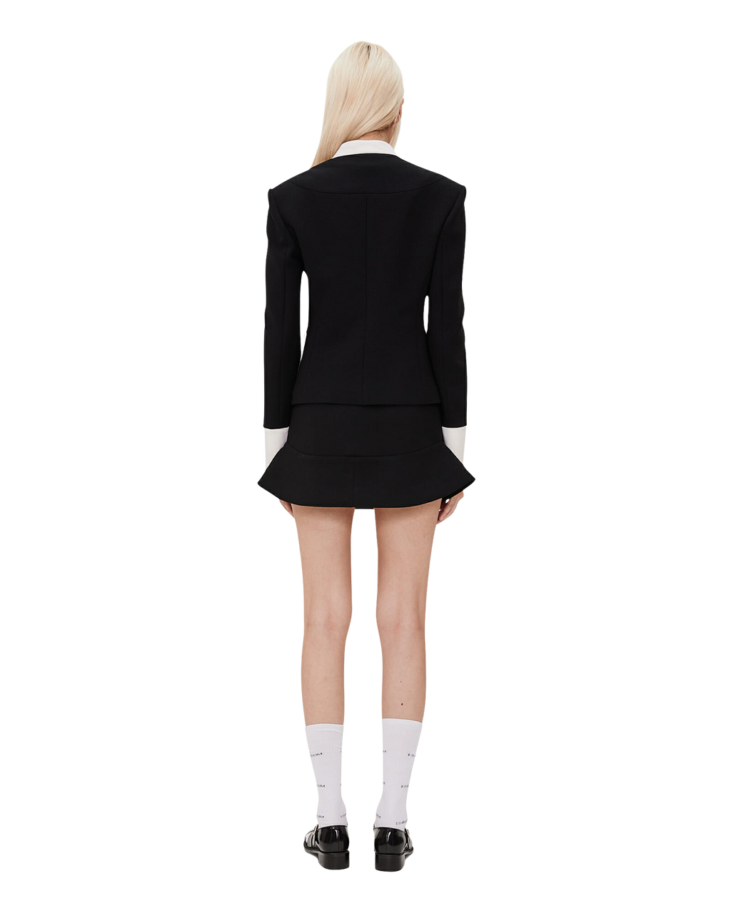 Kimhe Kim - Bi-Color Wool Blend Jacket (Black/Ivory) product image 4 | TRAB K-Fashion Australia
