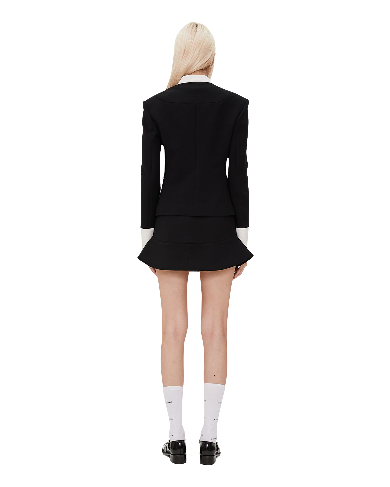 Kimhe Kim - Bi-Color Wool Blend Jacket (Black/Ivory) product image 4 | TRAB K-Fashion Australia