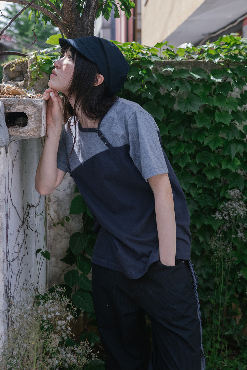 Hatchingroom - Scarf Tee (Blue Charcoal) product image 10 | TRAB K-Fashion Australia