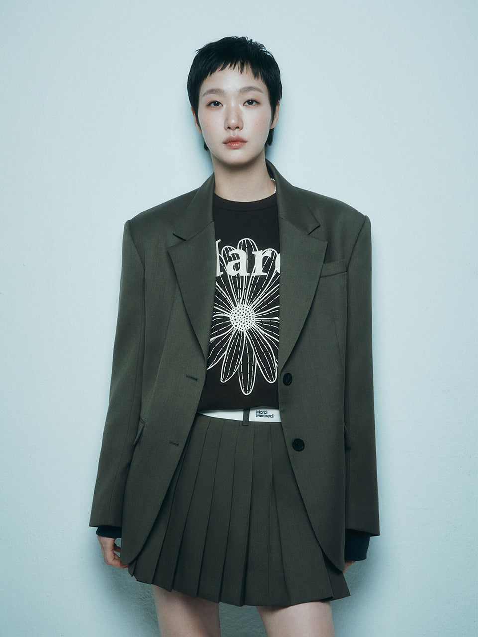 Mardi Mercredi - Wool Oversized Single Jacket (Brown) product image 1 | TRAB K-Fashion Australia