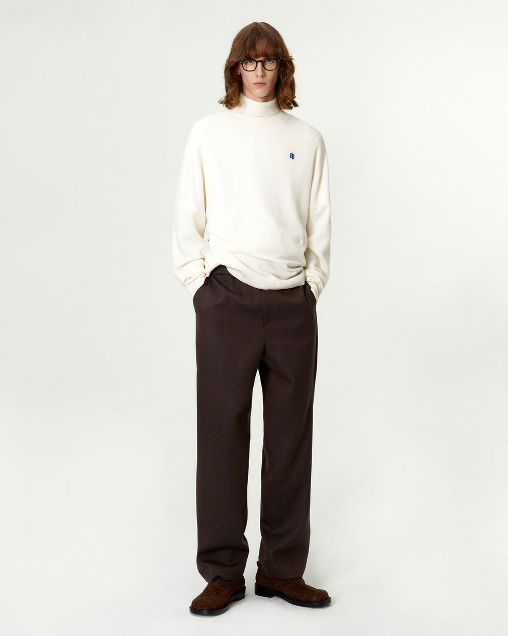 Ader Error - Sig; BL Tag turtleneck knit 01 (Ivory) product image 12 | TRAB K-Fashion Australia