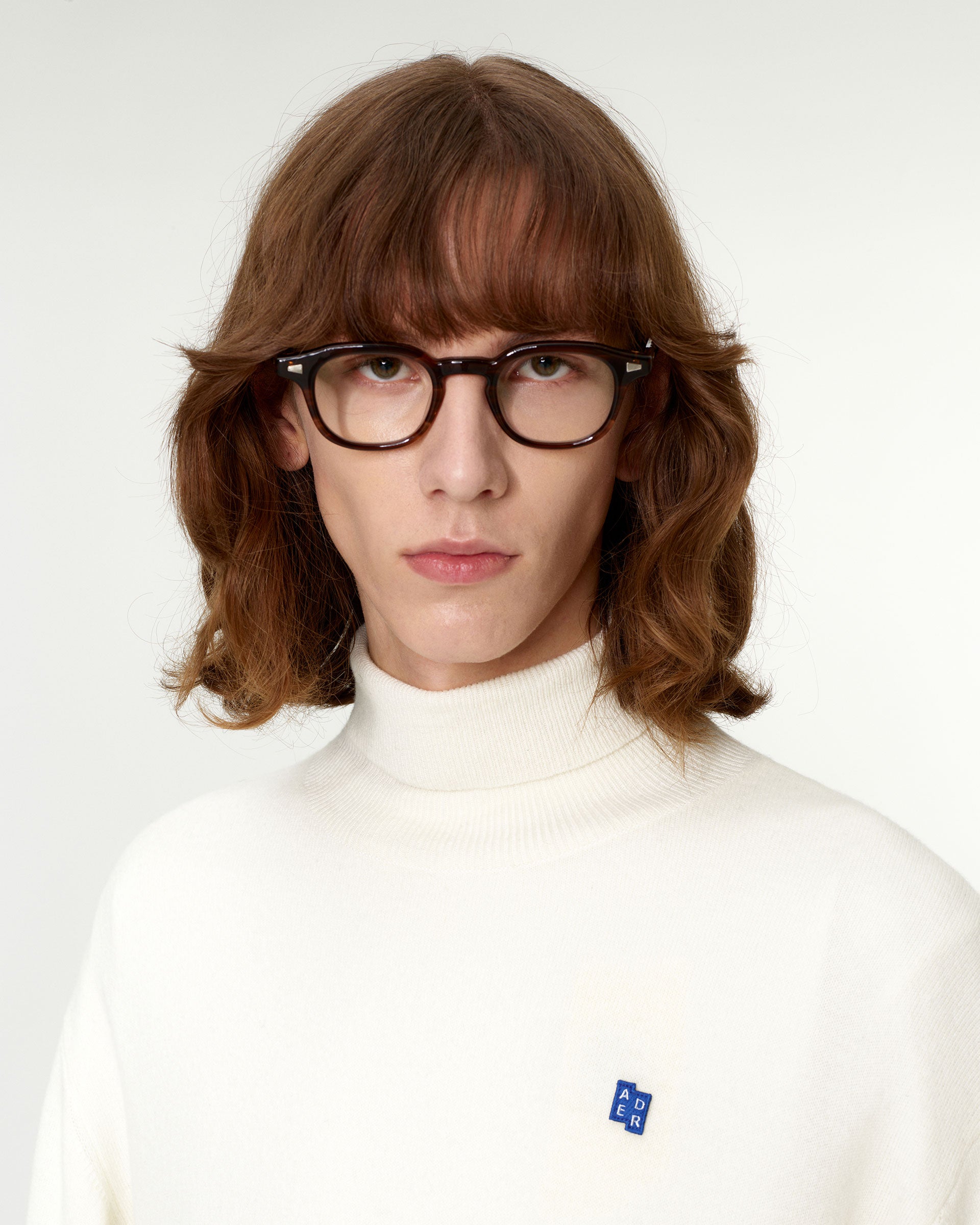 Ader Error - Sig; BL Tag turtleneck knit 01 (Ivory) product image 2 | TRAB K-Fashion Australia