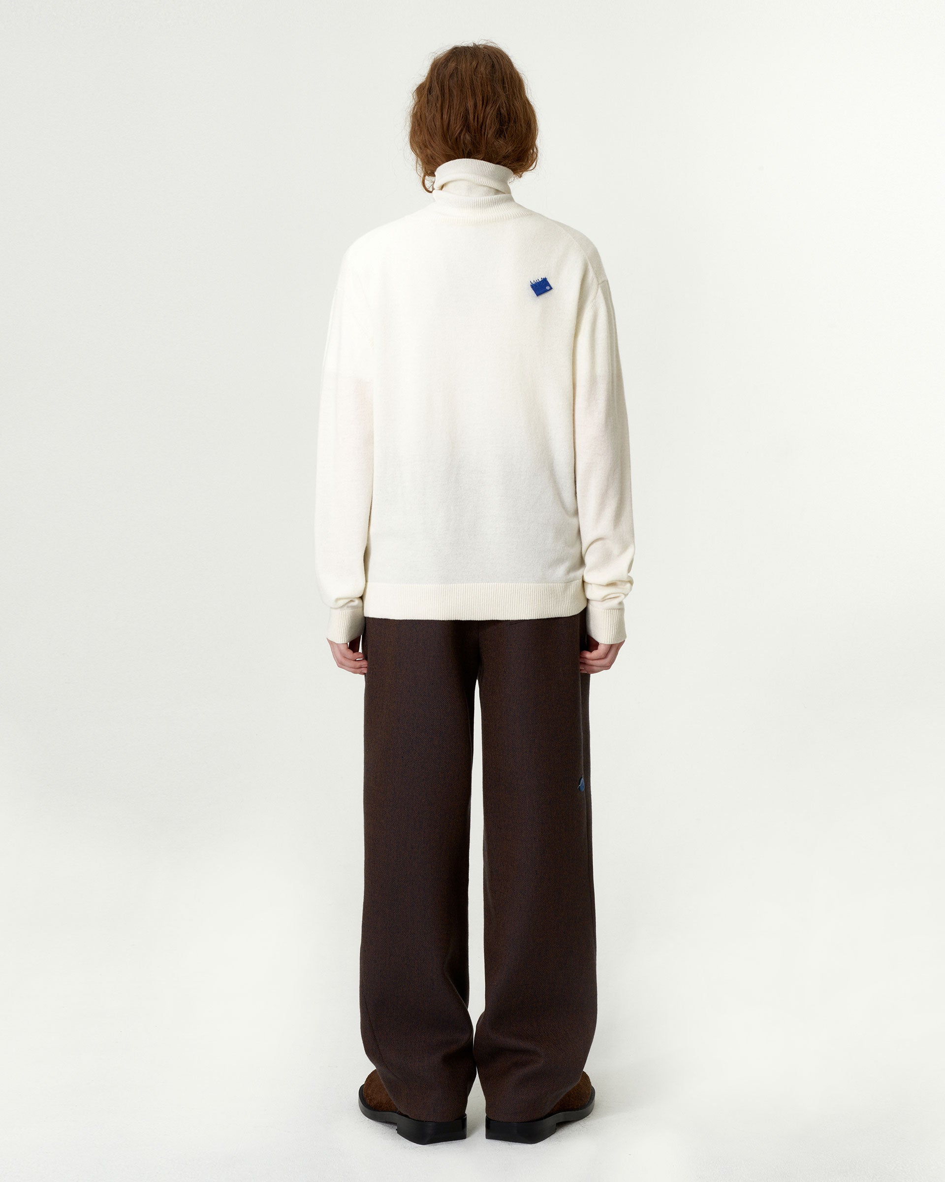 Ader Error - Sig; BL Tag turtleneck knit 01 (Ivory) product image 4 | TRAB K-Fashion Australia