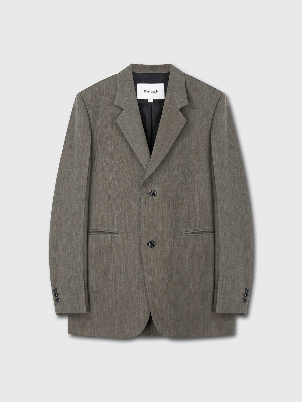Tonywack - Light Wool Relaxed Tailored Jacket (Beige Taupe) product image 7 | TRAB K-Fashion Australia