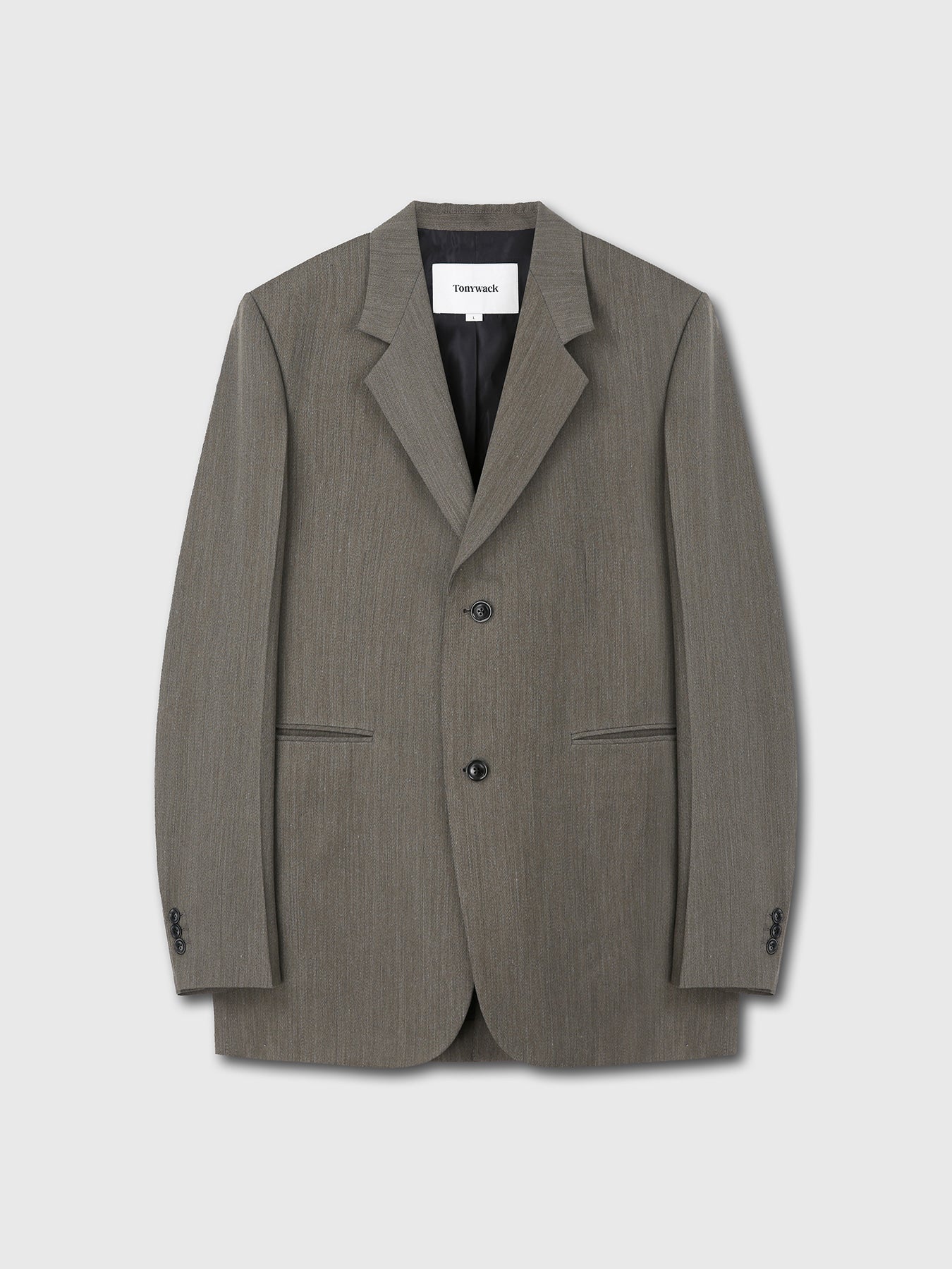 Tonywack - Light Wool Relaxed Tailored Jacket (Beige Taupe) product image 7 | TRAB K-Fashion Australia