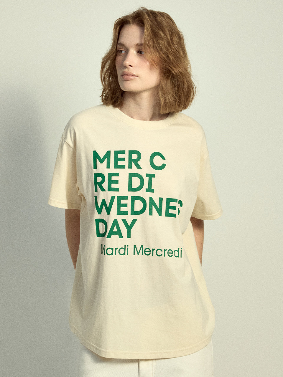 Mardi Mercredi - Tshirt Du Mercredi (Butter Green) product image 1 | TRAB K-Fashion Australia