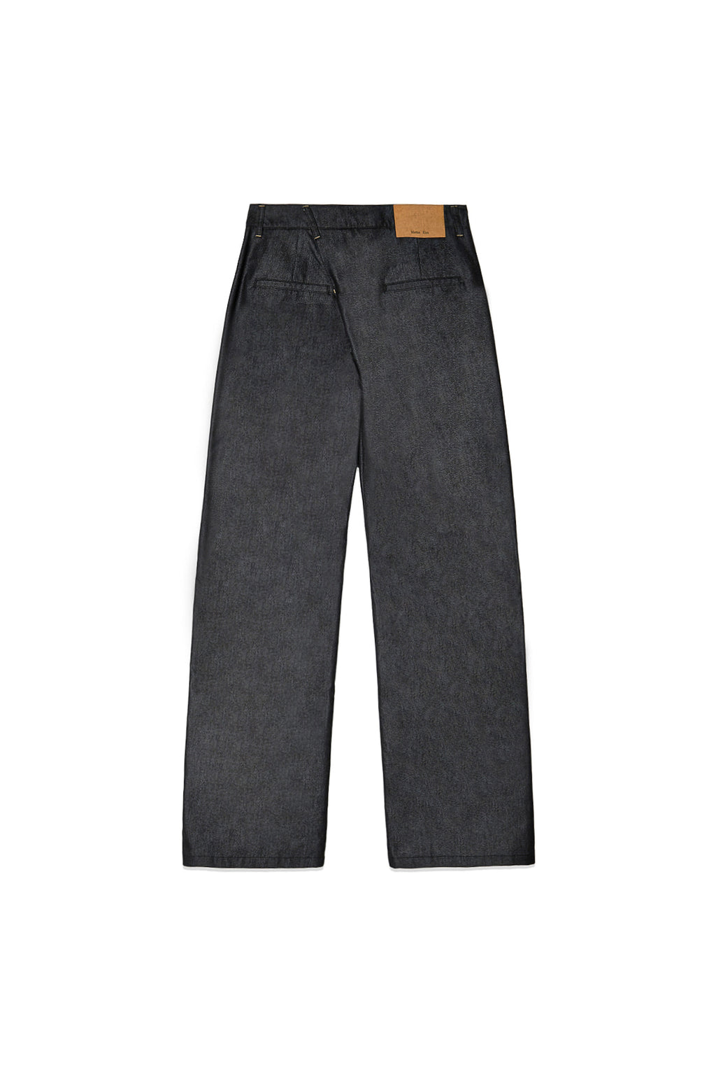 Matin Kim - Back Tuck Detail Denim Like Pants (Black) product image 2 | TRAB K-Fashion Australia