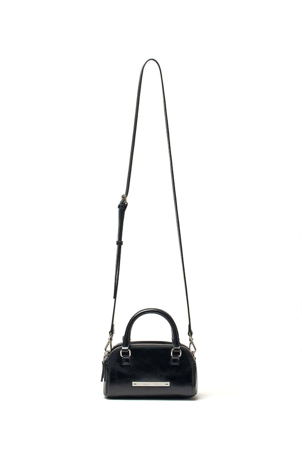 Matin Kim - Double Zipper Mini Cross Bag (Black) product image 3 | TRAB K-Fashion Australia