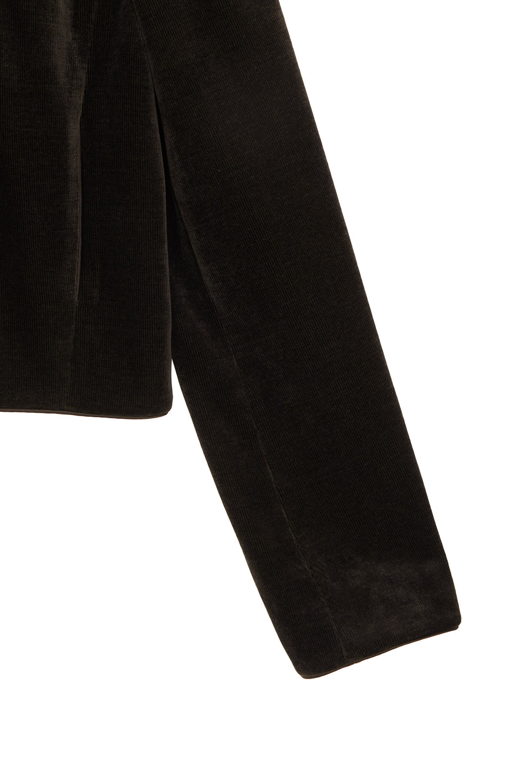 Matin Kim - Velvet Double Crop Jacket (Khaki Brown) product image 4 | TRAB K-Fashion Australia