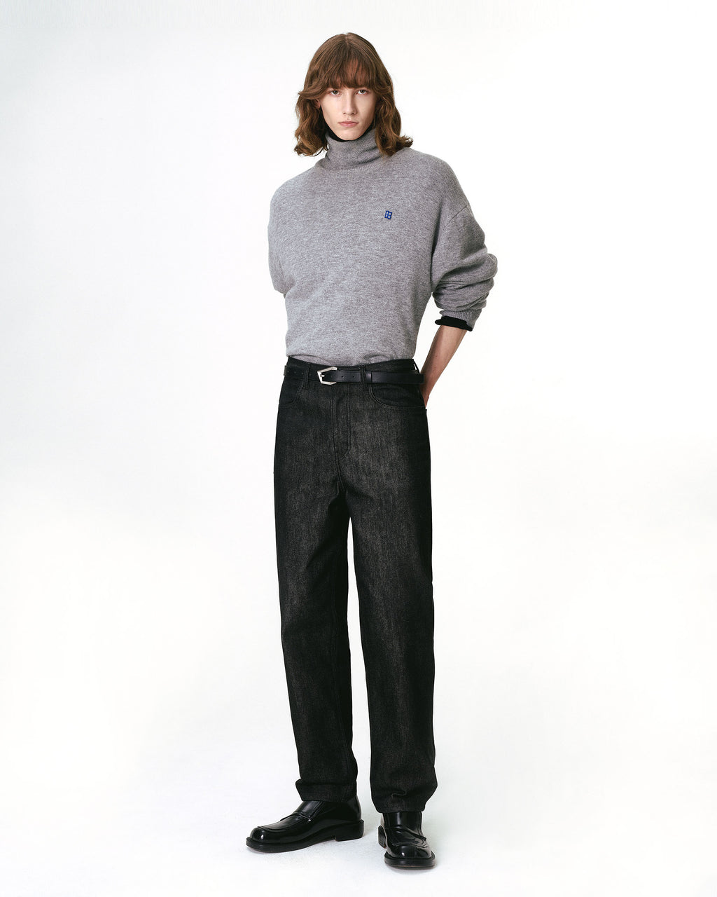 Ader Error - Sig; BL Tag turtleneck knit 01 (Gray) product image 10 | TRAB K-Fashion Australia