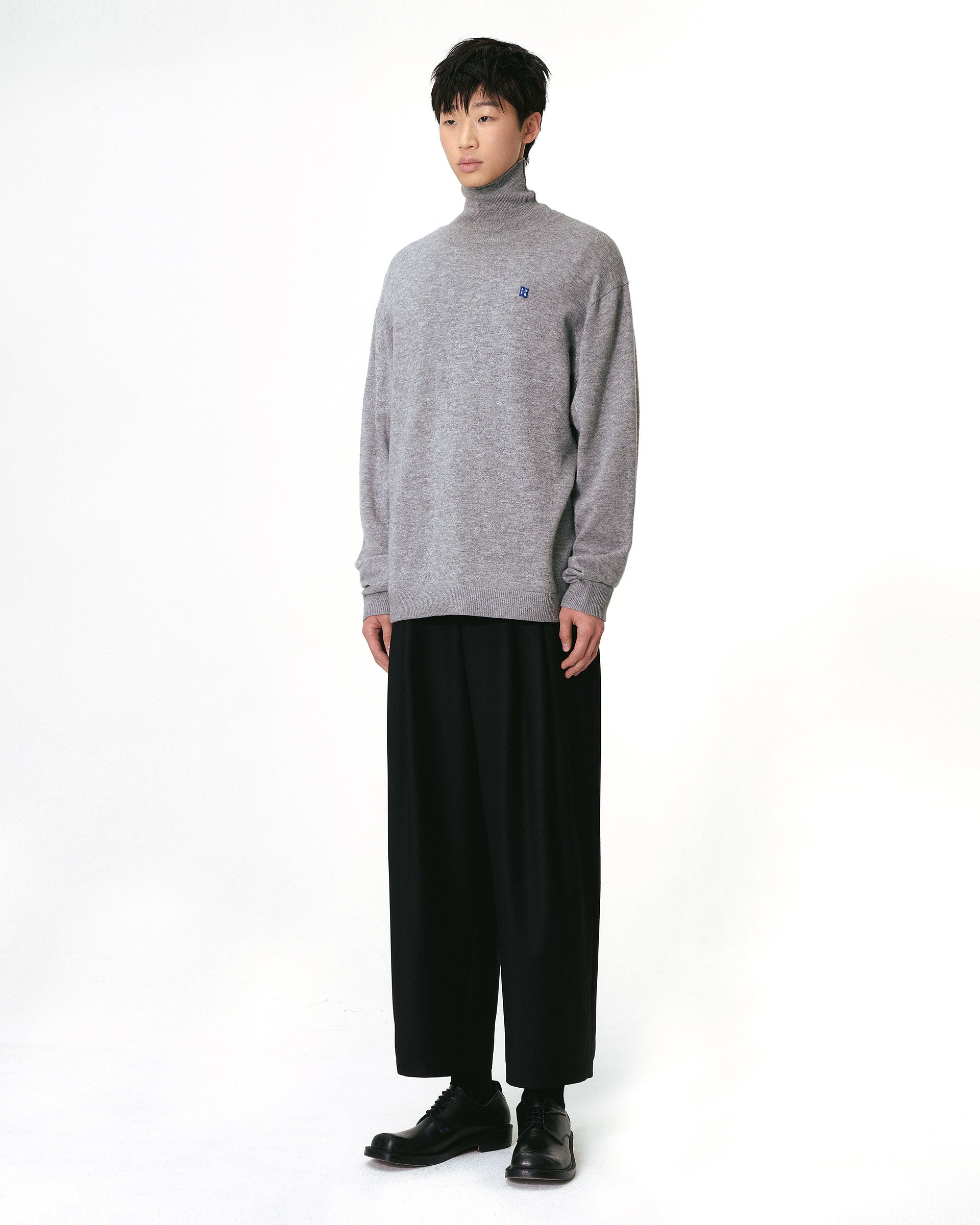 Ader Error - Sig; BL Tag turtleneck knit 01 (Gray) product image 5 | TRAB K-Fashion Australia