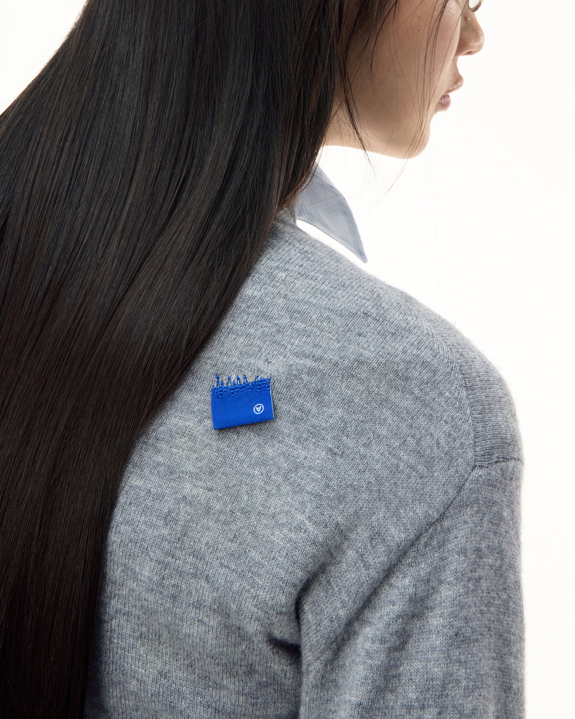 Ader Error - Sig; BL Tag turtleneck knit 01 (Gray) product image 5 | TRAB K-Fashion Australia