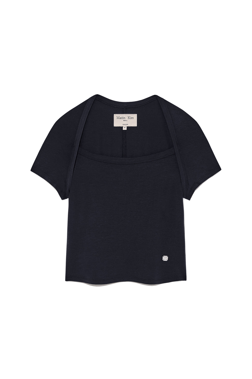 Matin Kim - Raglan Bolero Slim Top (Dark Navy) product image 1 | TRAB K-Fashion Australia