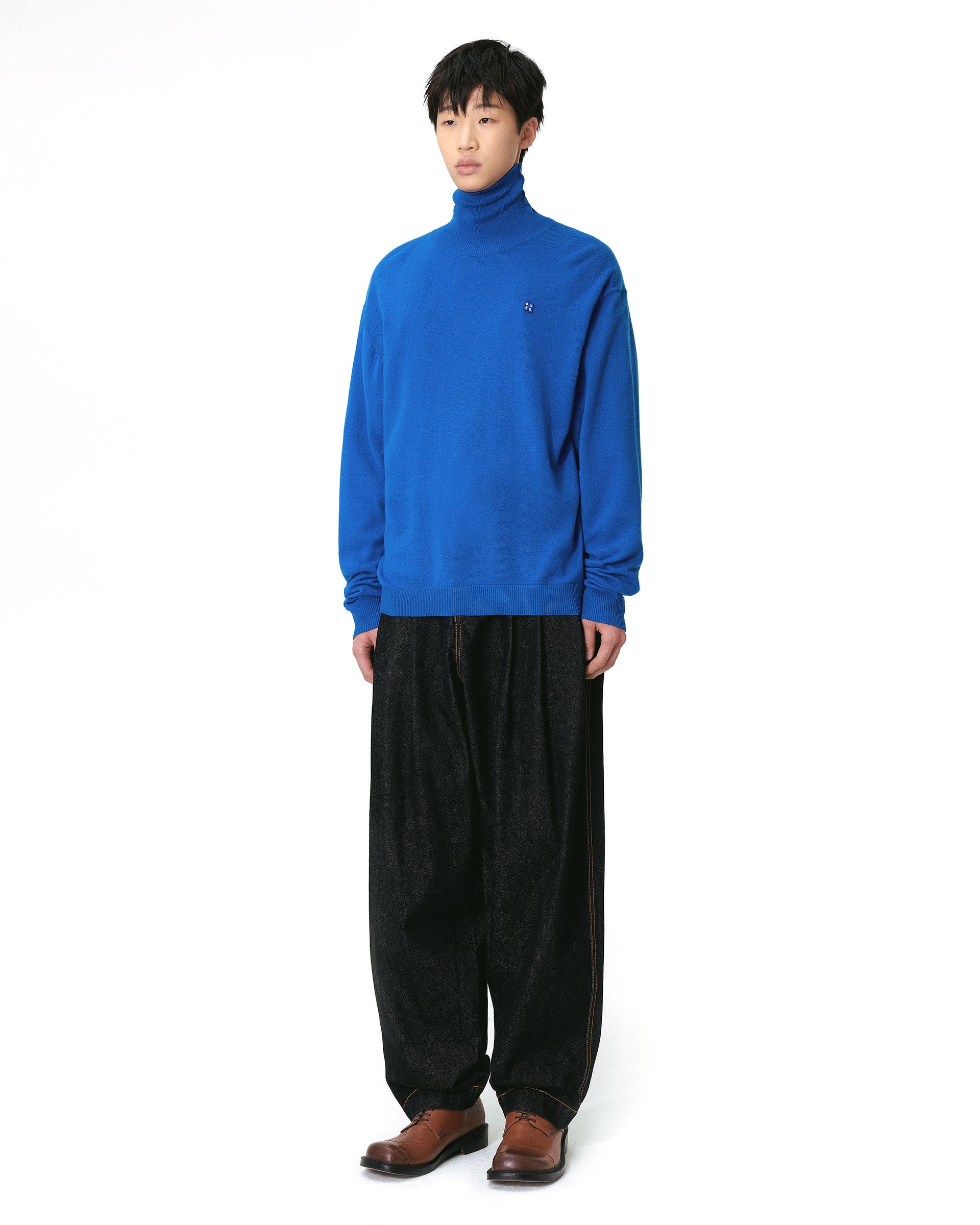 Ader Error - Sig; BL Tag turtleneck knit 01 (Z-Blue) product image 3 | TRAB K-Fashion Australia