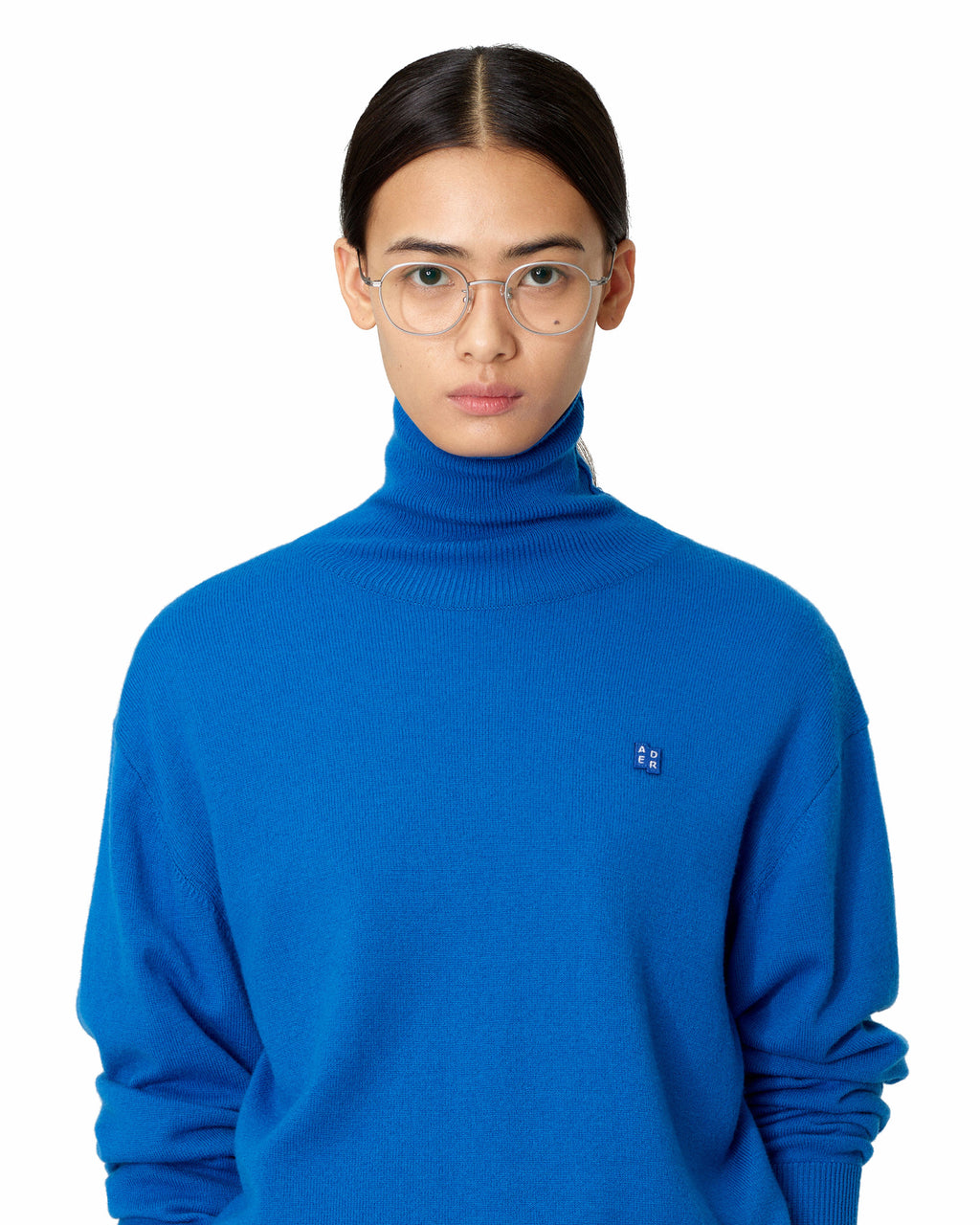 Ader Error - Sig; BL Tag turtleneck knit 01 (Z-Blue) product image 2 | TRAB K-Fashion Australia