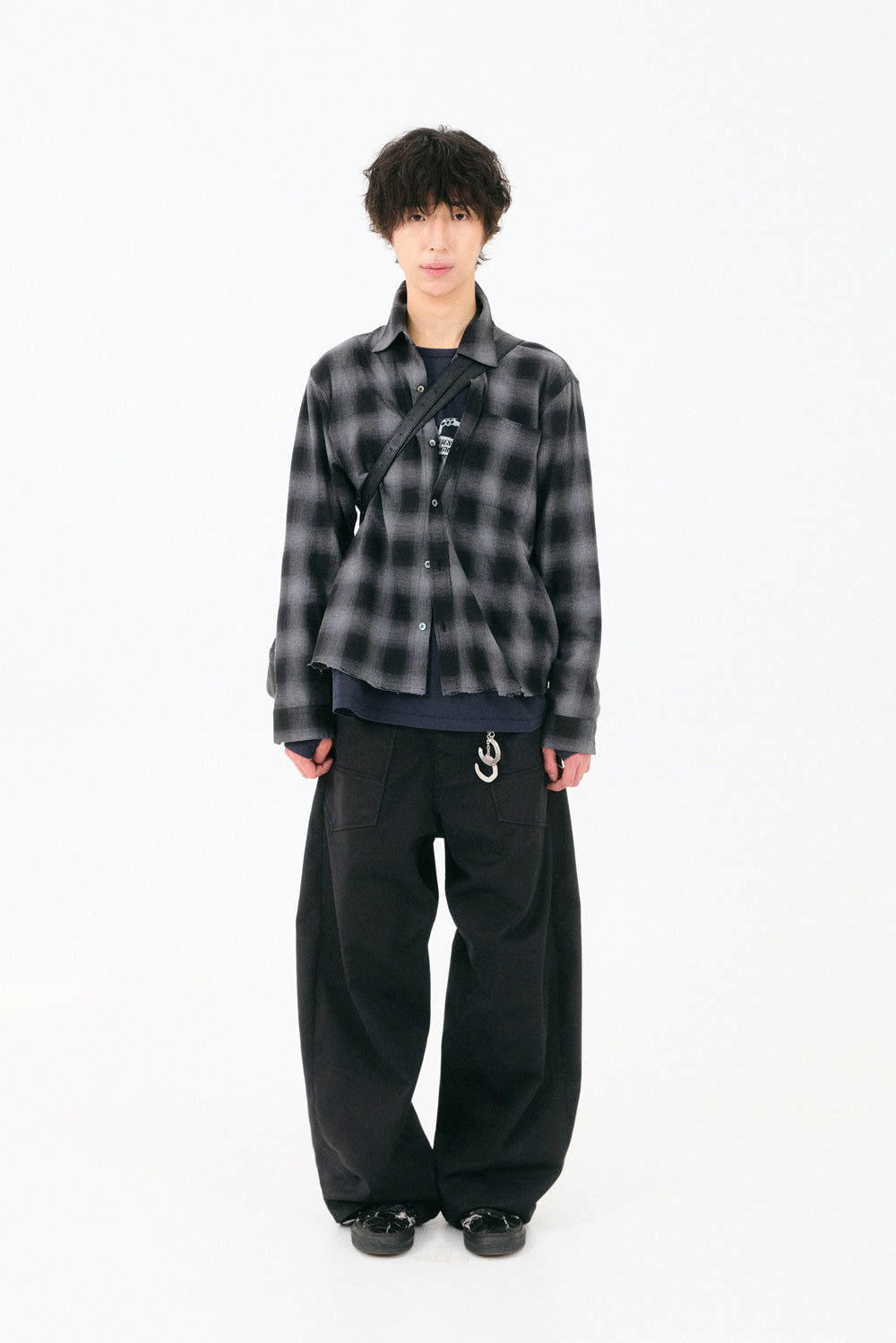 Hatchingroom - Regular Shirt Ombre Check (Charcoal) product image 8 | TRAB K-Fashion Australia