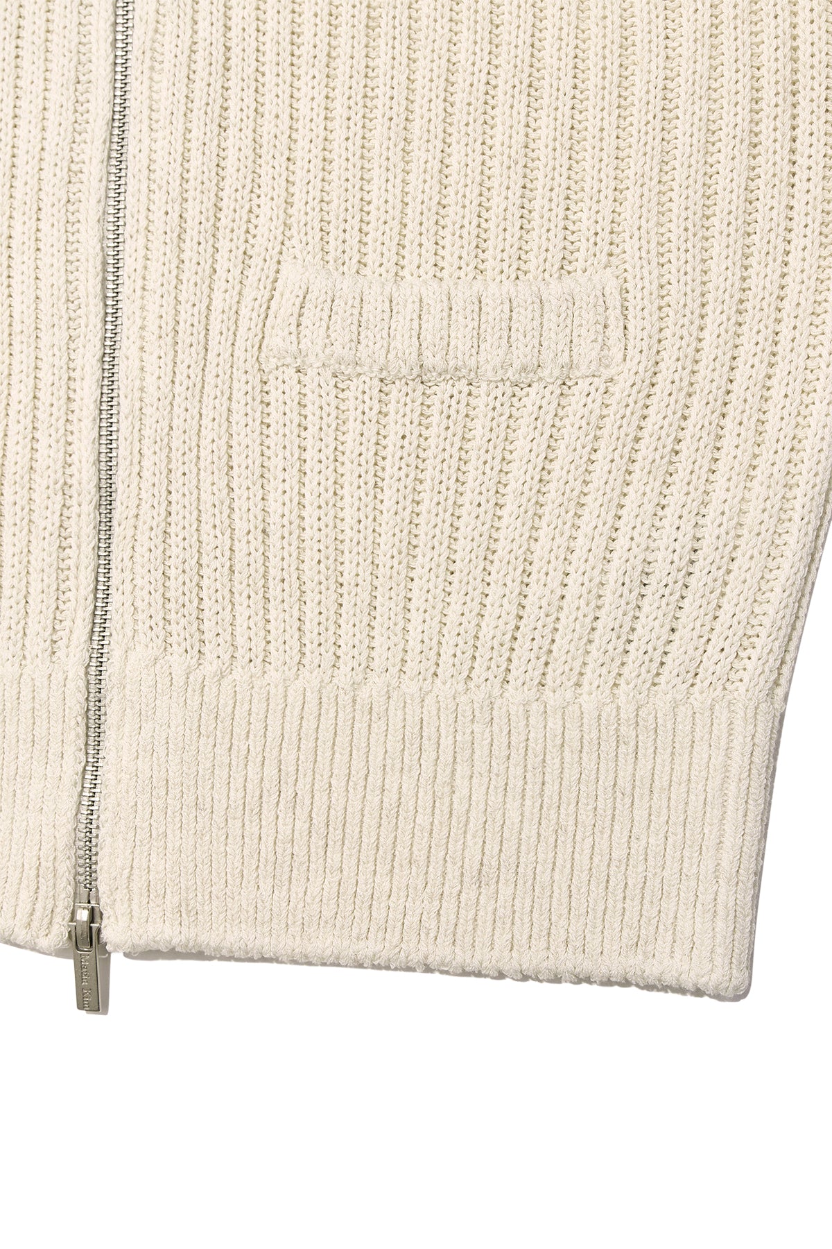 Matin Kim - Back Logo High Neck Knit Vest (Light Beige) product image 4 | TRAB K-Fashion Australia