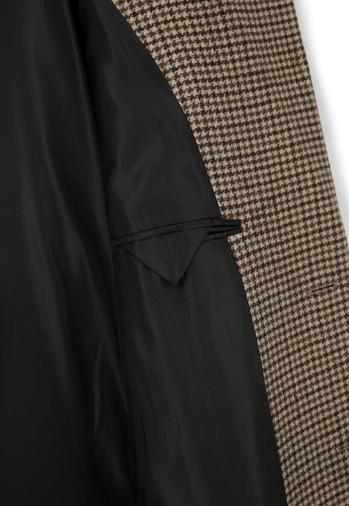 Tonywack - Single Breasted Tailored Coat (Brown/Beige/Black Houndtooth) product image 14 | TRAB K-Fashion Australia