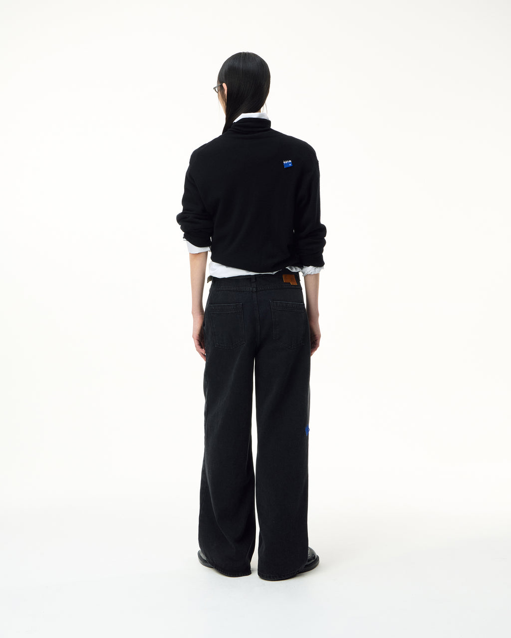 Ader Error - Sig; BL Tag turtleneck knit 01 (Noir) product image 3 | TRAB K-Fashion Australia