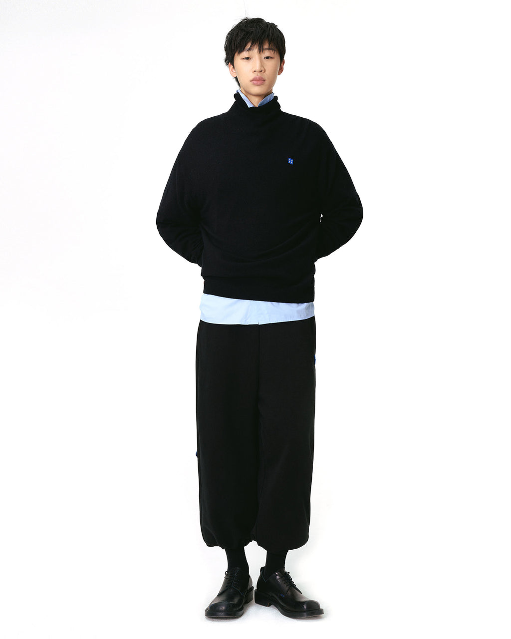 Ader Error - Sig; BL Tag turtleneck knit 01 (Noir) product image 10 | TRAB K-Fashion Australia