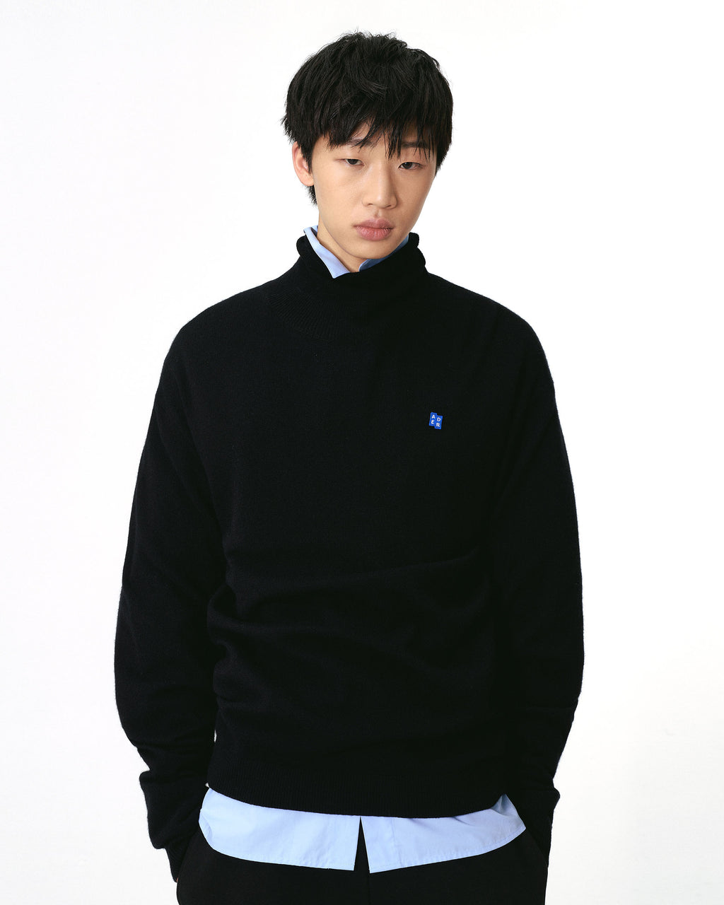 Ader Error - Sig; BL Tag turtleneck knit 01 (Noir) product image 11 | TRAB K-Fashion Australia