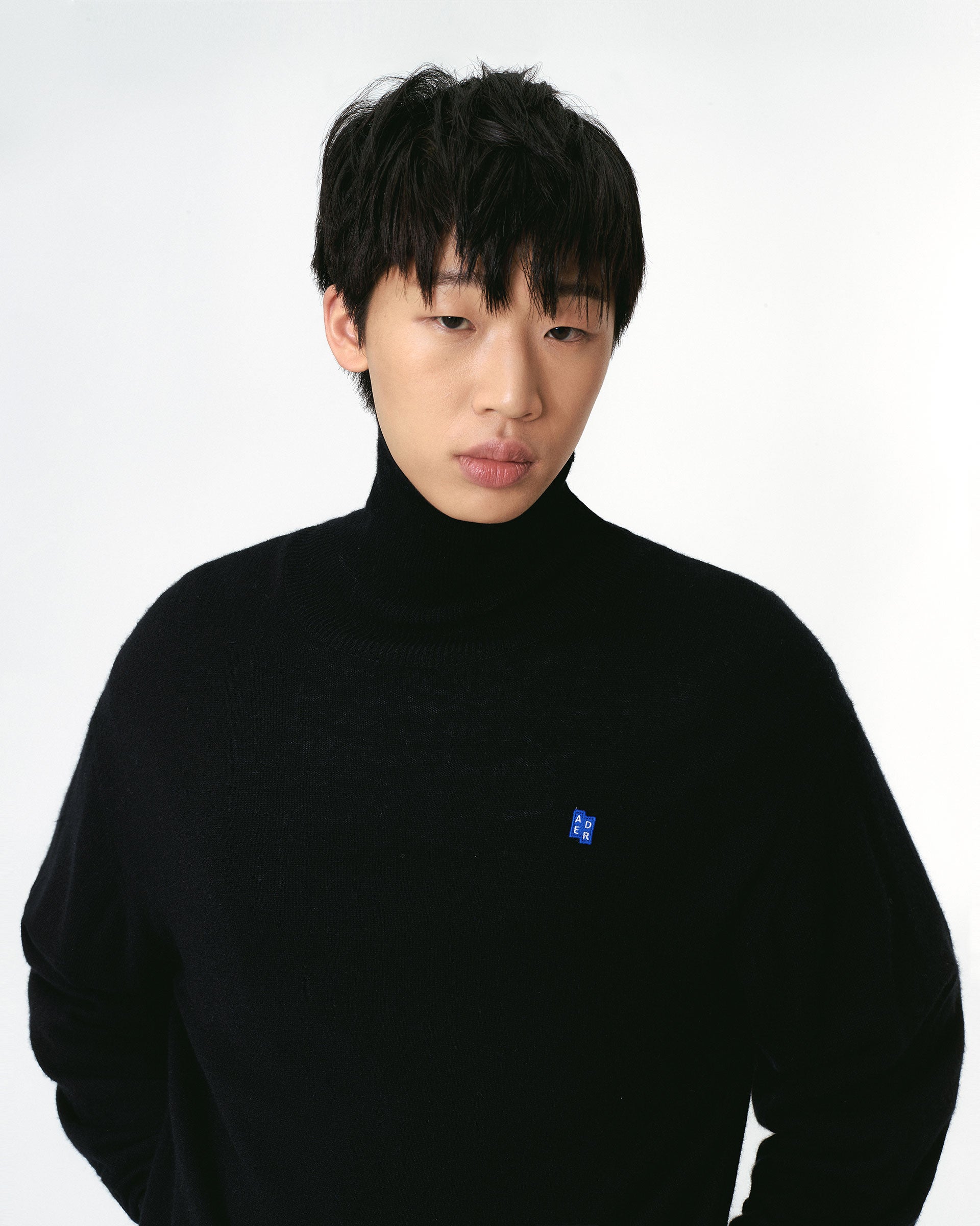 Ader Error - Sig; BL Tag turtleneck knit 01 (Noir) product image 13 | TRAB K-Fashion Australia