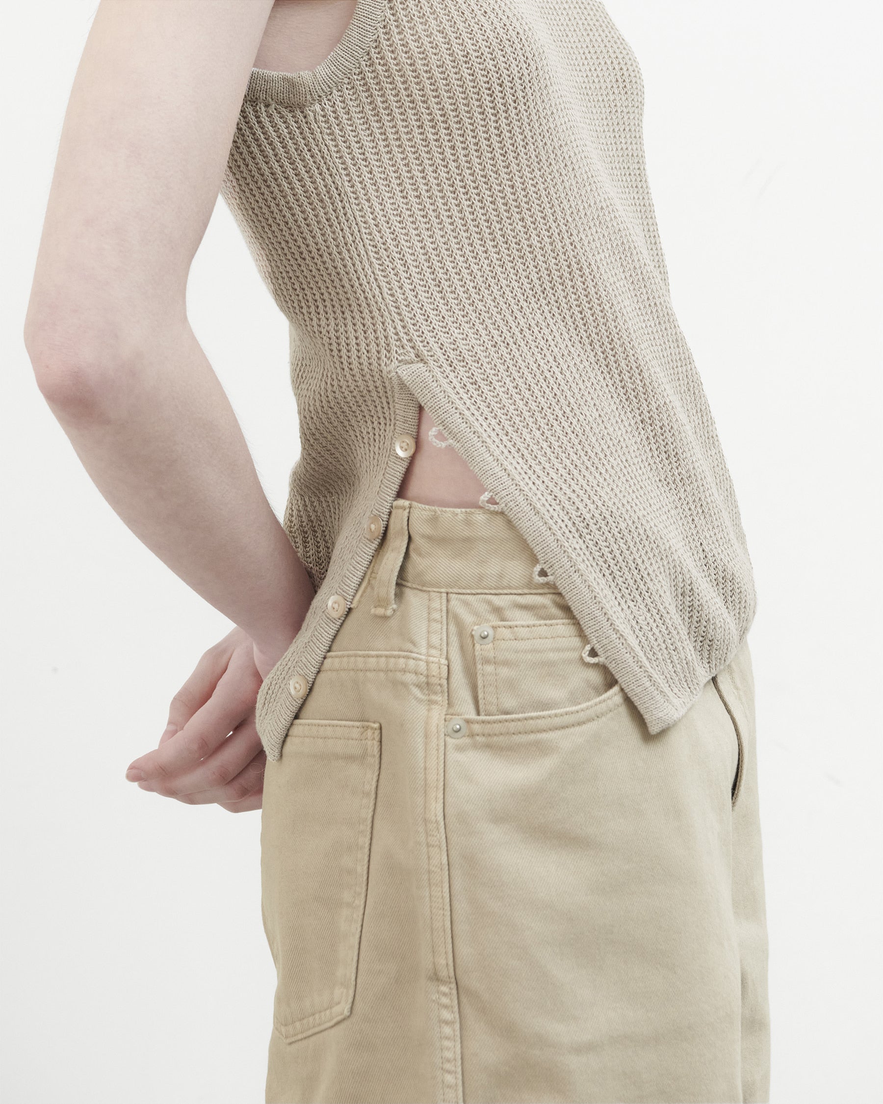 Brownyard - Slip Sleeveless Knit (Beige) product image 3 | TRAB K-Fashion Australia