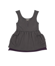 Coyseio - Shirring Pocket Sleeveless (Charcoal) product image 1 | TRAB K-Fashion Australia
